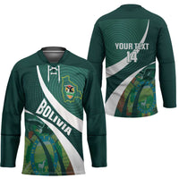 Custom Bolivia Football Hockey Jersey La Verde Sporty Curves Style - Wonder Print Shop