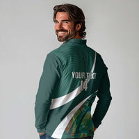 Custom Bolivia Football Long Sleeve Polo Shirt La Verde Sporty Curves Style - Wonder Print Shop