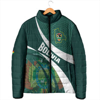 Custom Bolivia Football Padded Jacket La Verde Sporty Curves Style - Wonder Print Shop
