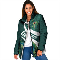 Custom Bolivia Football Padded Jacket La Verde Sporty Curves Style - Wonder Print Shop