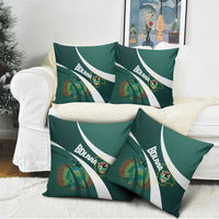 Bolivia Football Pillow Cover La Verde Sporty Curves Style - Wonder Print Shop