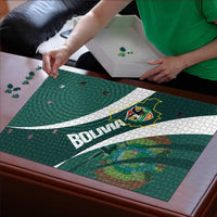 Bolivia Football Puzzle La Verde Sporty Curves Style - Wonder Print Shop