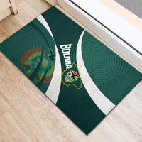 Bolivia Football Rubber Doormat La Verde Sporty Curves Style - Wonder Print Shop