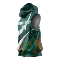 Custom Bolivia Football Sleeveless Hoodie La Verde Sporty Curves Style - Wonder Print Shop