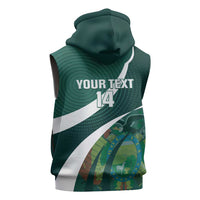 Custom Bolivia Football Sleeveless Zip Hoodie La Verde Sporty Curves Style - Wonder Print Shop