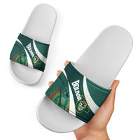 Bolivia Football Slide Sandals La Verde Sporty Curves Style - Wonder Print Shop