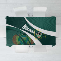 Bolivia Football Tablecloth La Verde Sporty Curves Style - Wonder Print Shop
