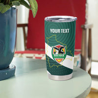 Custom Bolivia Football Tumbler Cup La Verde Sporty Curves Style - Wonder Print Shop