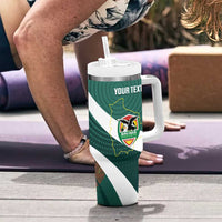 Custom Bolivia Football Tumbler With Handle La Verde Sporty Curves Style - Wonder Print Shop