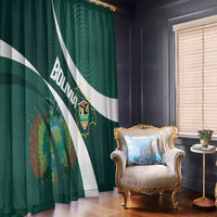 Bolivia Football Window Curtain La Verde Sporty Curves Style - Wonder Print Shop