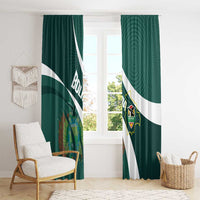 Bolivia Football Window Curtain La Verde Sporty Curves Style - Wonder Print Shop
