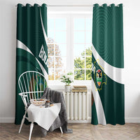 Bolivia Football Window Curtain La Verde Sporty Curves Style - Wonder Print Shop