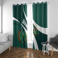 Bolivia Football Window Curtain La Verde Sporty Curves Style - Wonder Print Shop