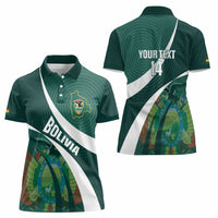 Custom Bolivia Football Women Polo Shirt La Verde Sporty Curves Style - Wonder Print Shop