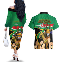 South Africa Special Holiday Couples Matching Off The Shoulder Long Sleeve Dress and Hawaiian Shirt Springboks Champions Celebration Rugby Is My Soul - Wonder Print Shop