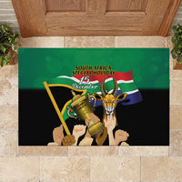 South Africa Special Holiday Rubber Doormat Springboks Champions Celebration Rugby Is My Soul - Wonder Print Shop