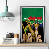 Personalised South Africa Special Holiday Canvas Wall Art Springboks Champions Celebration Rugby Is My Soul - Wonder Print Shop