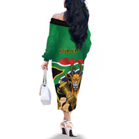 Personalised South Africa Special Holiday Family Matching Off Shoulder Long Sleeve Dress and Hawaiian Shirt Springboks Champions Celebration Rugby Is My Soul - Wonder Print Shop