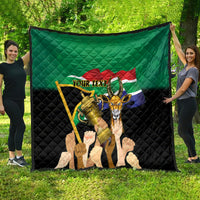 Personalised South Africa Special Holiday Quilt Springboks Champions Celebration Rugby Is My Soul - Wonder Print Shop