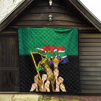 Personalised South Africa Special Holiday Quilt Springboks Champions Celebration Rugby Is My Soul - Wonder Print Shop