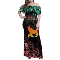 Kenya Is In My DNA Family Matching Off Shoulder Maxi Dress and Hawaiian Shirt Kenyan Map Happy Jamhuri Day - Wonder Print Shop