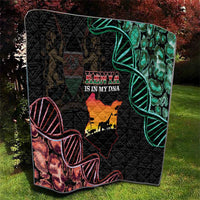 Kenya Is In My DNA Quilt Kenyan Map Happy Jamhuri Day - Wonder Print Shop