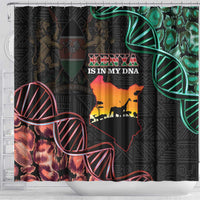 Kenya Is In My DNA Shower Curtain Kenyan Map Happy Jamhuri Day