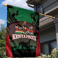 Proud Kenya 254 Garden Flag Kenyan Safari Animals - Wonder Print Shop