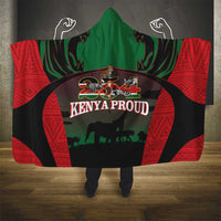 Proud Kenya 254 Hooded Blanket Kenyan Safari Animals