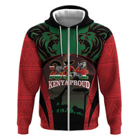 Proud Kenya 254 Hoodie Kenyan Safari Animals - Wonder Print Shop