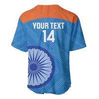 Custom India Cricket Baseball Jersey Go Women In Blue - Wonder Print Shop