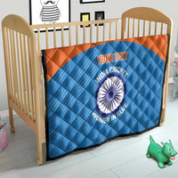 Custom India Cricket Quilt Go Women In Blue - Wonder Print Shop