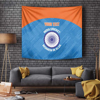 Custom India Cricket Tapestry Go Women In Blue - Wonder Print Shop