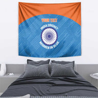 Custom India Cricket Tapestry Go Women In Blue - Wonder Print Shop