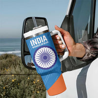 Personalised India Cricket Tumbler With Handle Go Women In Blue - Wonder Print Shop