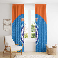 Custom India Cricket Window Curtain Go Women In Blue - Wonder Print Shop