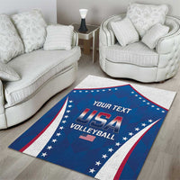 Custom USA 2025 Volleyball Area Rug Sporty Style