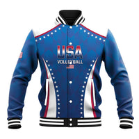 Custom USA 2025 Volleyball Baseball Jacket Sporty Style