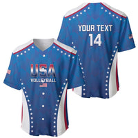 Custom USA 2025 Volleyball Baseball Jersey Sporty Style