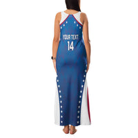 Custom USA 2025 Volleyball Family Matching Tank Maxi Dress and Hawaiian Shirt Sporty Style