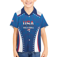 Custom USA 2025 Volleyball Family Matching Tank Maxi Dress and Hawaiian Shirt Sporty Style