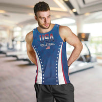 Custom USA 2025 Volleyball Men Tank Top Sporty Style