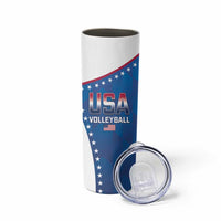 Custom USA 2025 Volleyball Skinny Tumbler Sporty Style