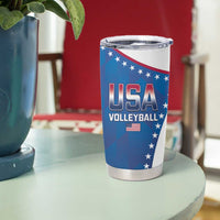 Custom USA 2025 Volleyball Tumbler Cup Sporty Style