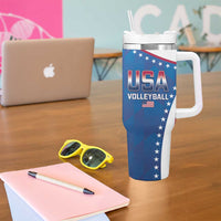 Custom USA 2025 Volleyball Tumbler With Handle Sporty Style