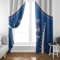 Custom USA 2025 Volleyball Window Curtain Sporty Style