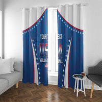 Custom USA 2025 Volleyball Window Curtain Sporty Style