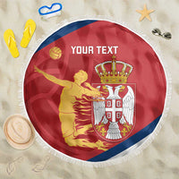 Custom Serbia Volleyball Beach Blanket 2025 Go Champions