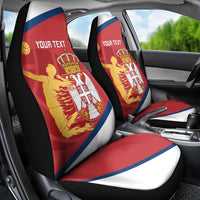 Custom Serbia Volleyball Car Seat Cover 2025 Go Champions