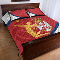 Custom Serbia Volleyball Quilt Bed Set 2025 Go Champions